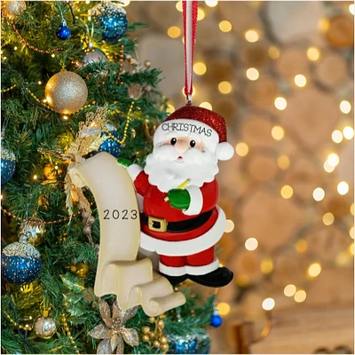 Santa List Ornament