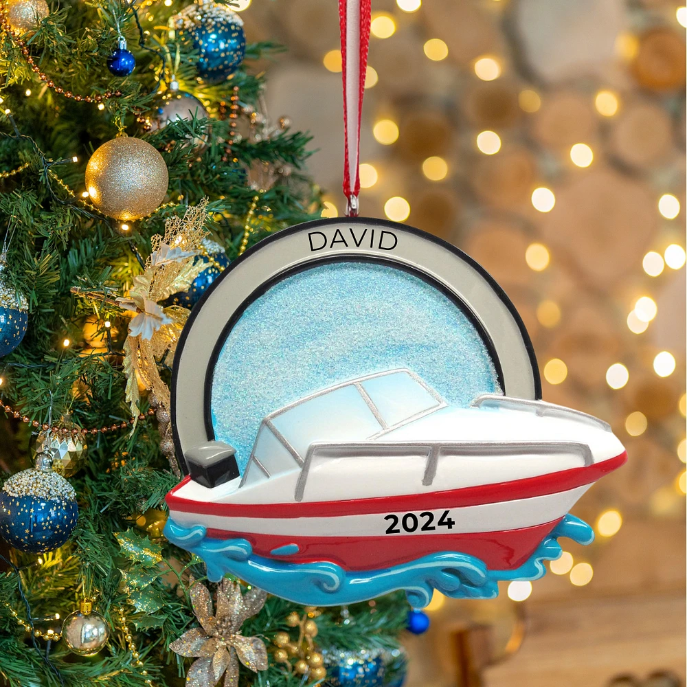 Speed Boat Ornament