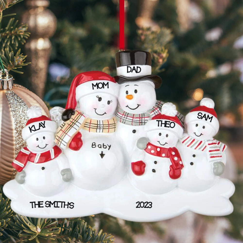 We're expecting with 3 kids Ornament