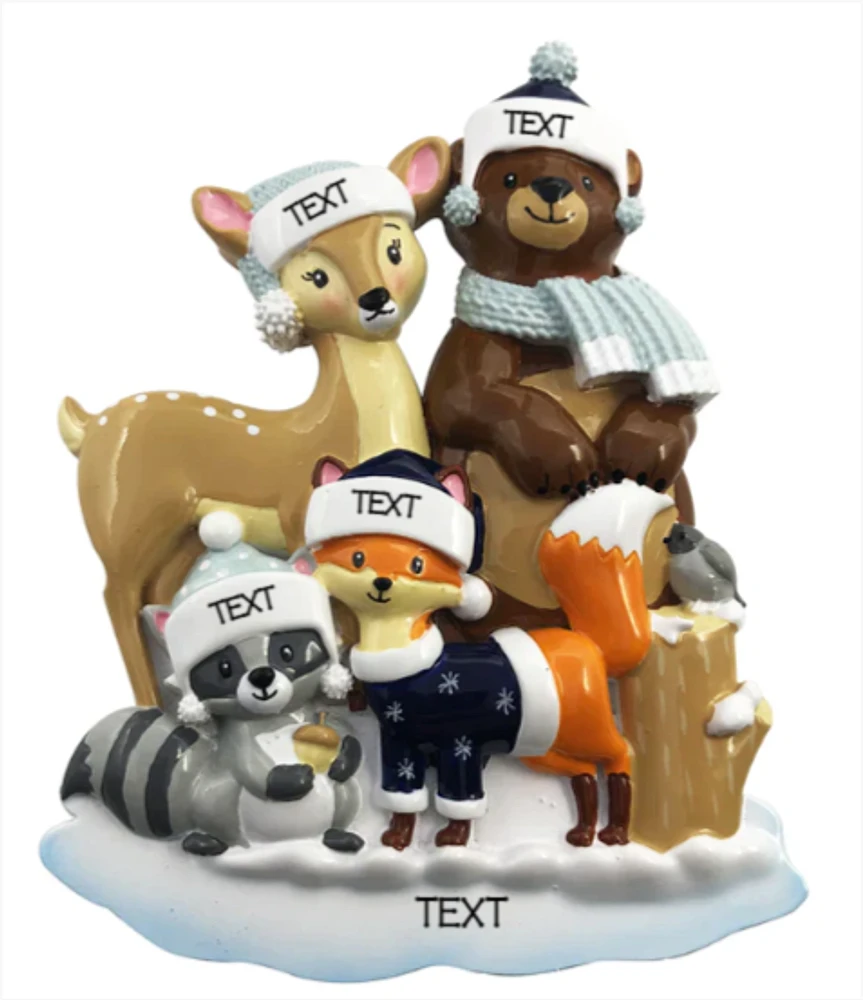 Woodland Family of Ornament