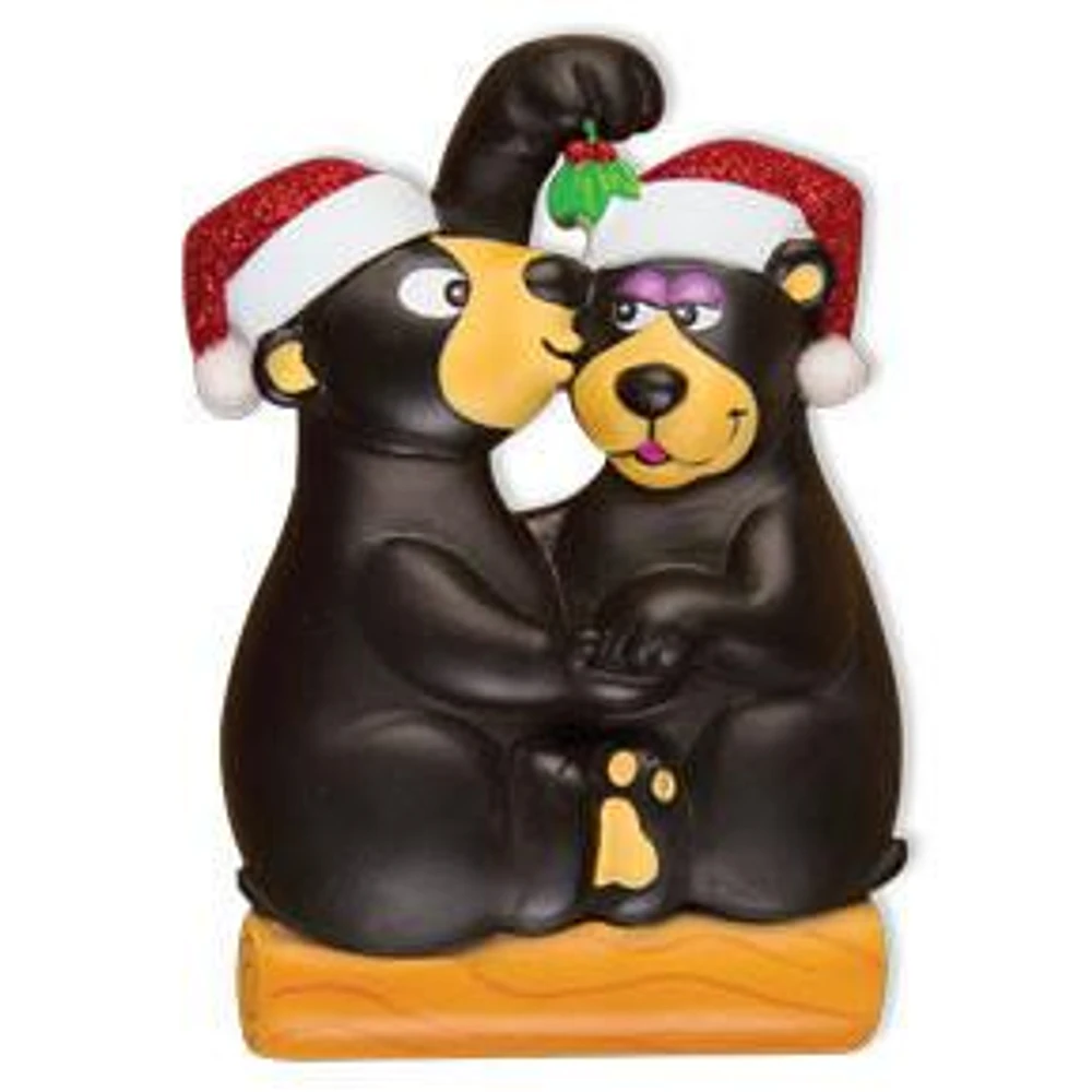 Kissing under the Mistletoe Ornament