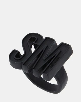 SM LOGO RING BLACK