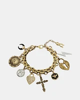 CHUNKY CHARM BRACELET GOLD
