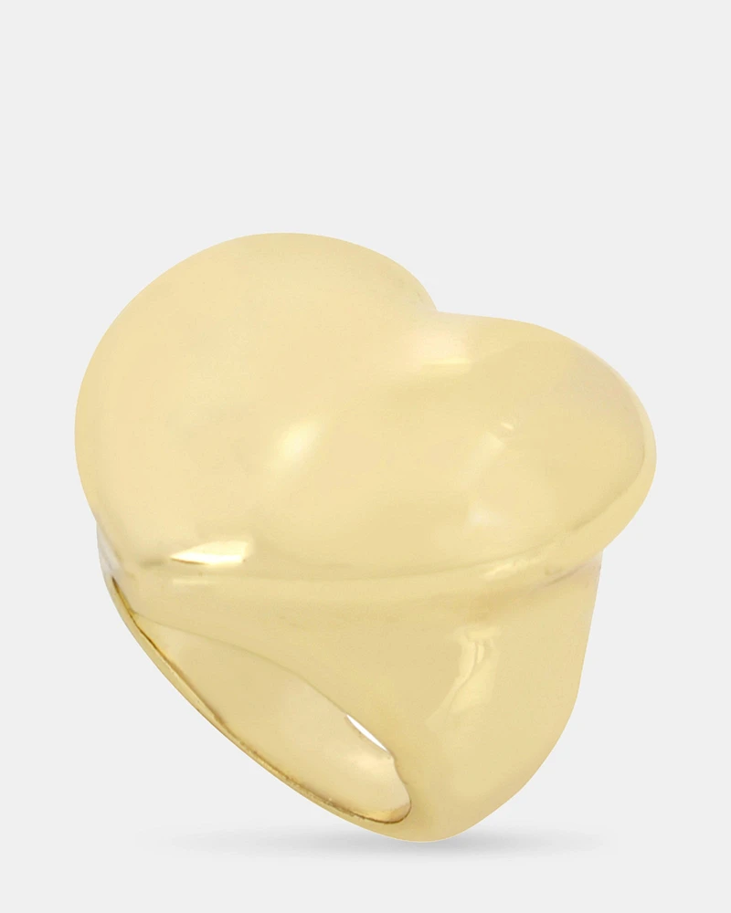 PUFF HEART RING GOLD