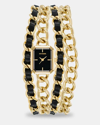 CHAIN BRACELET WATCH GOLD MULTI