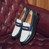 NATAN BLACK-WHITE LEATHER