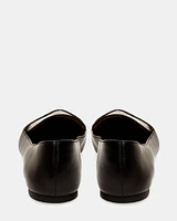 FEATHER BLACK LEATHER