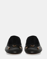 BLOSSOMS BLACK LEATHER