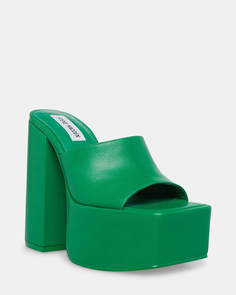 TRIXIE GREEN LEATHER