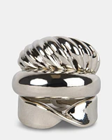 TRIPLE RING SET SILVER