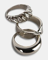 TRIPLE RING SET SILVER