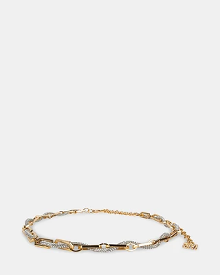 RHINESTONE LINK BELT GOLD