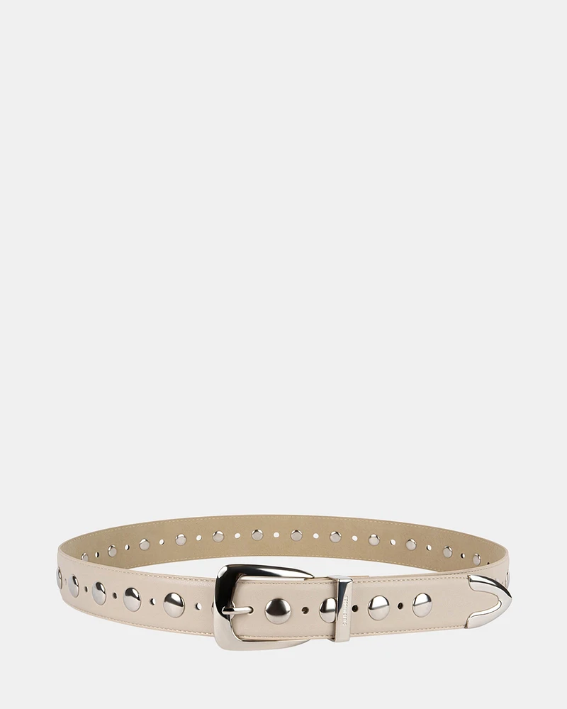 STUDDED BELT NATURAL