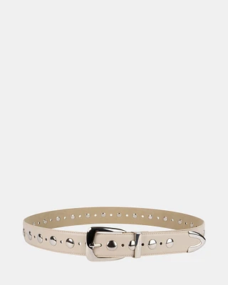 STUDDED BELT NATURAL