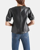 FAUX IT UP TOP BLACK