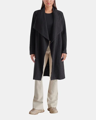 DRAPE FRONT SLUB KNIT JACKET