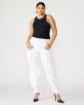 DUO CARGO PANT WHITE