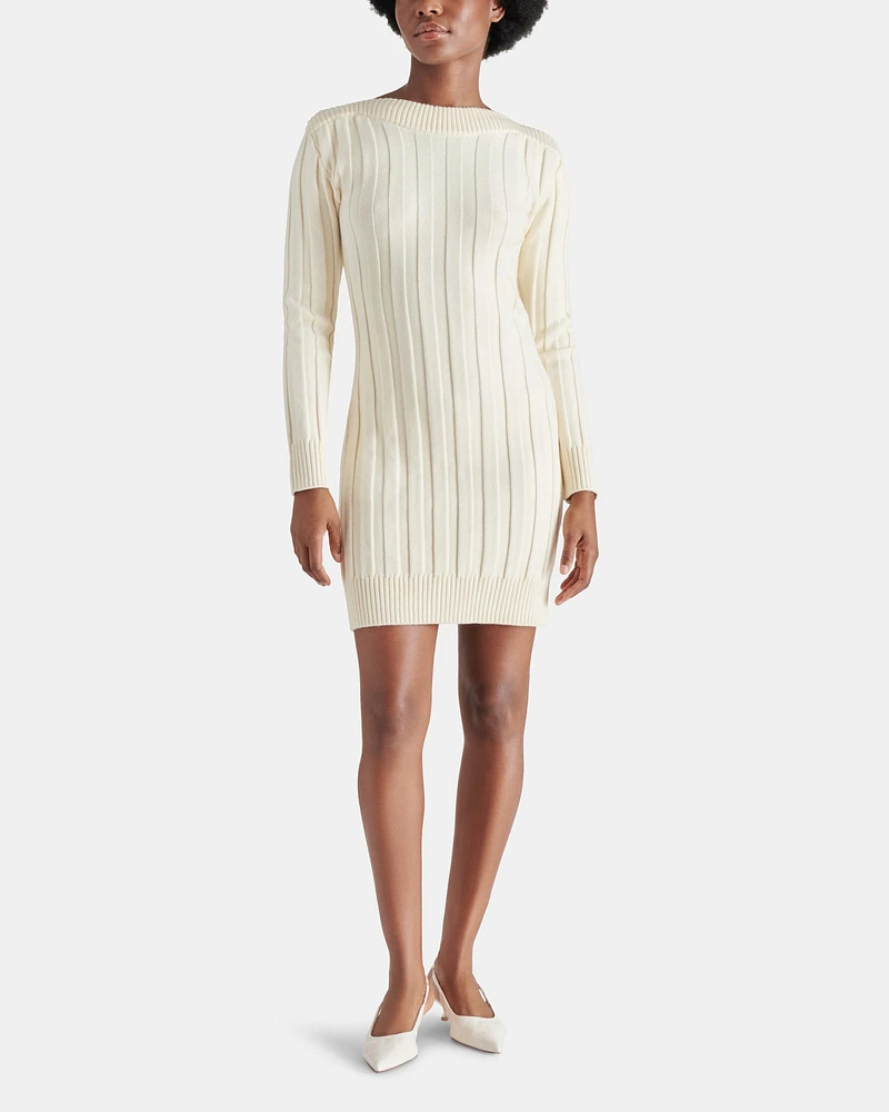 SUZIE SWEATER DRESS IVORY