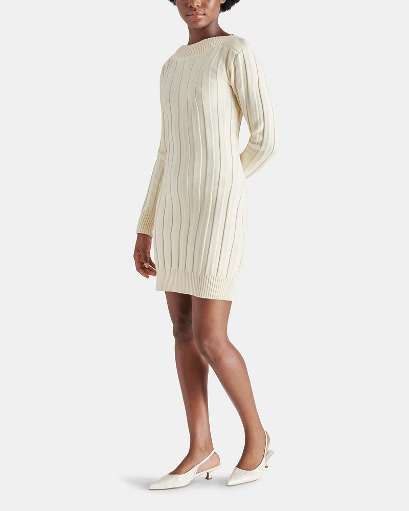 SUZIE SWEATER DRESS IVORY