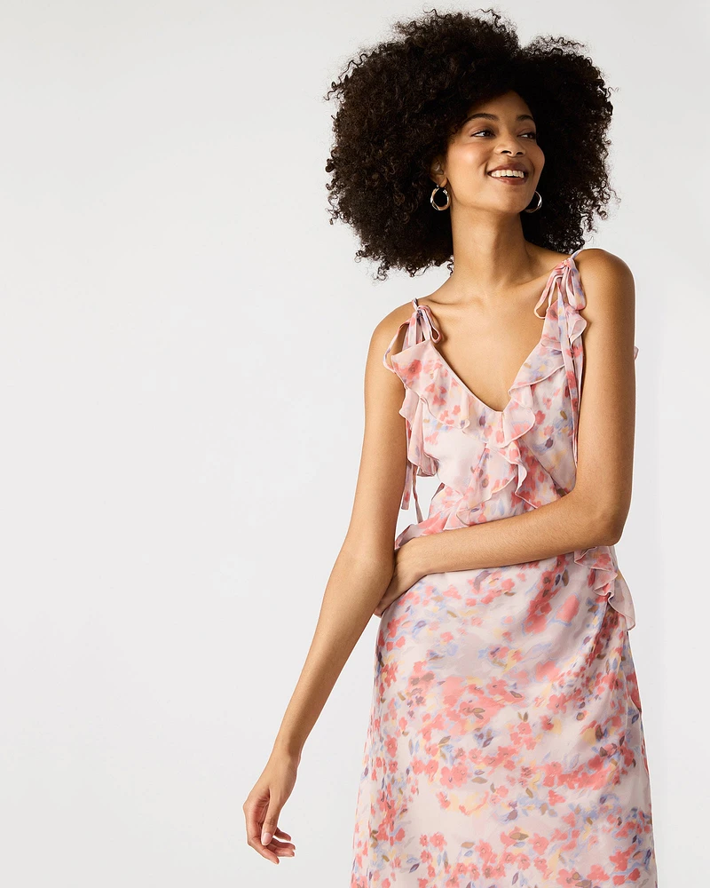 ADALINA DRESS FLORAL LAVENDER