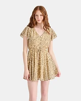 KIRSTY DRESS CHEETAH TAN MULTI