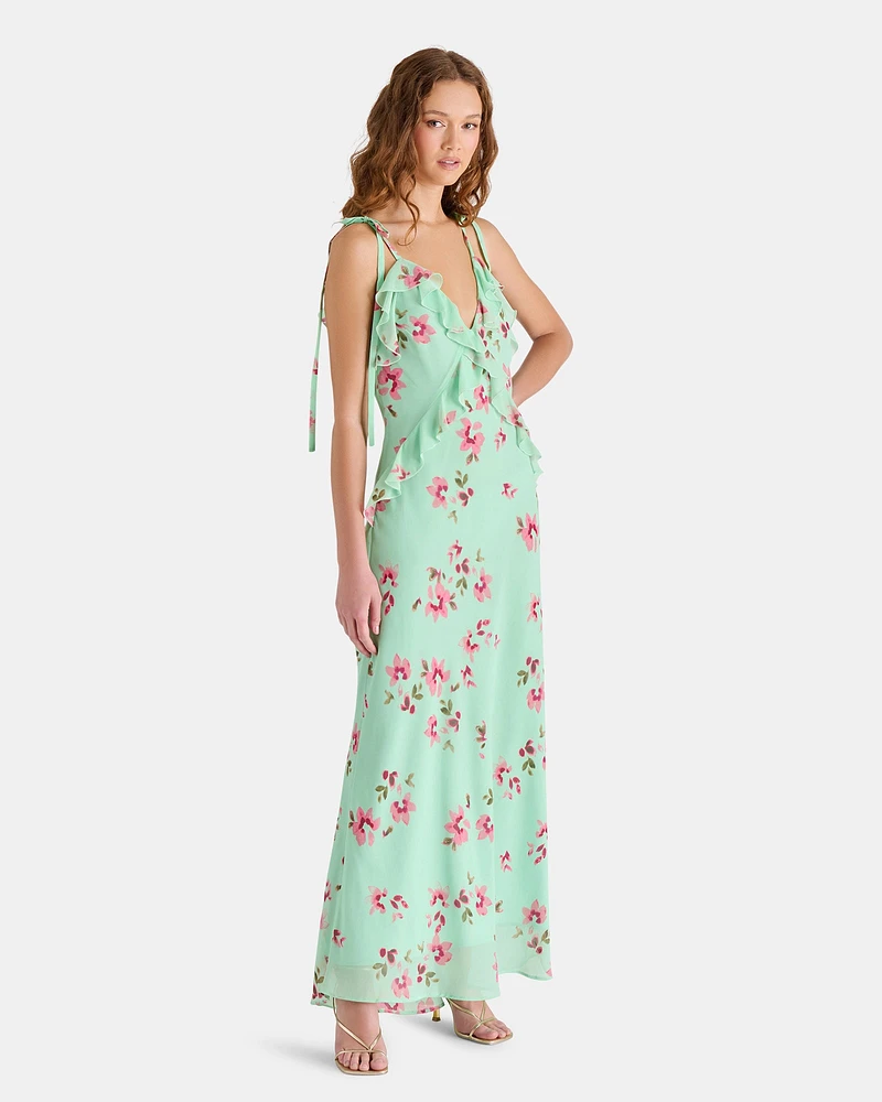 ADALINA DRESS MINT FLORAL GREEN