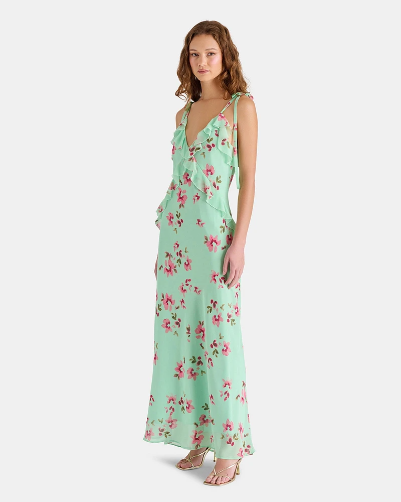 ADALINA DRESS MINT FLORAL GREEN