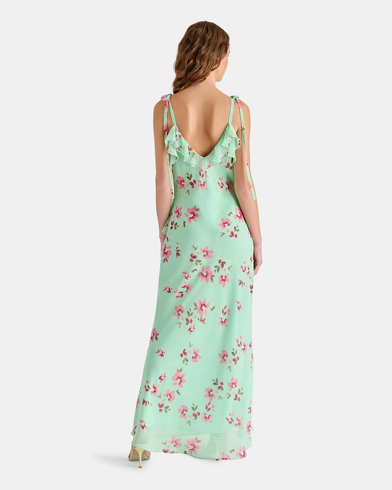ADALINA DRESS MINT FLORAL GREEN