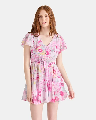 KIRSTY DRESS FLORAL PINK MULTI