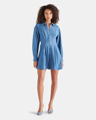 ARIA DRESS DENIM LIGHT BLUE