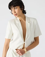 FIA BLAZER TOP WHITE