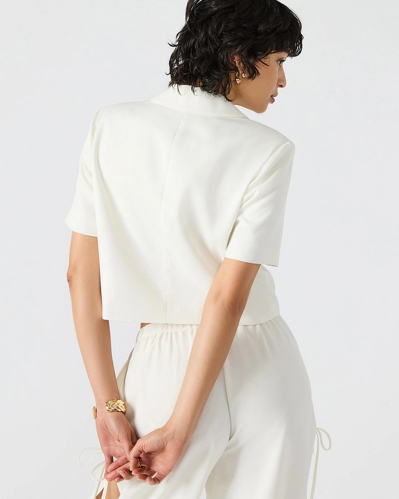 FIA BLAZER TOP WHITE
