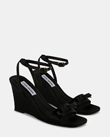 DASHY BLACK SATIN
