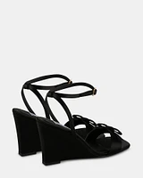 DASHY BLACK SATIN