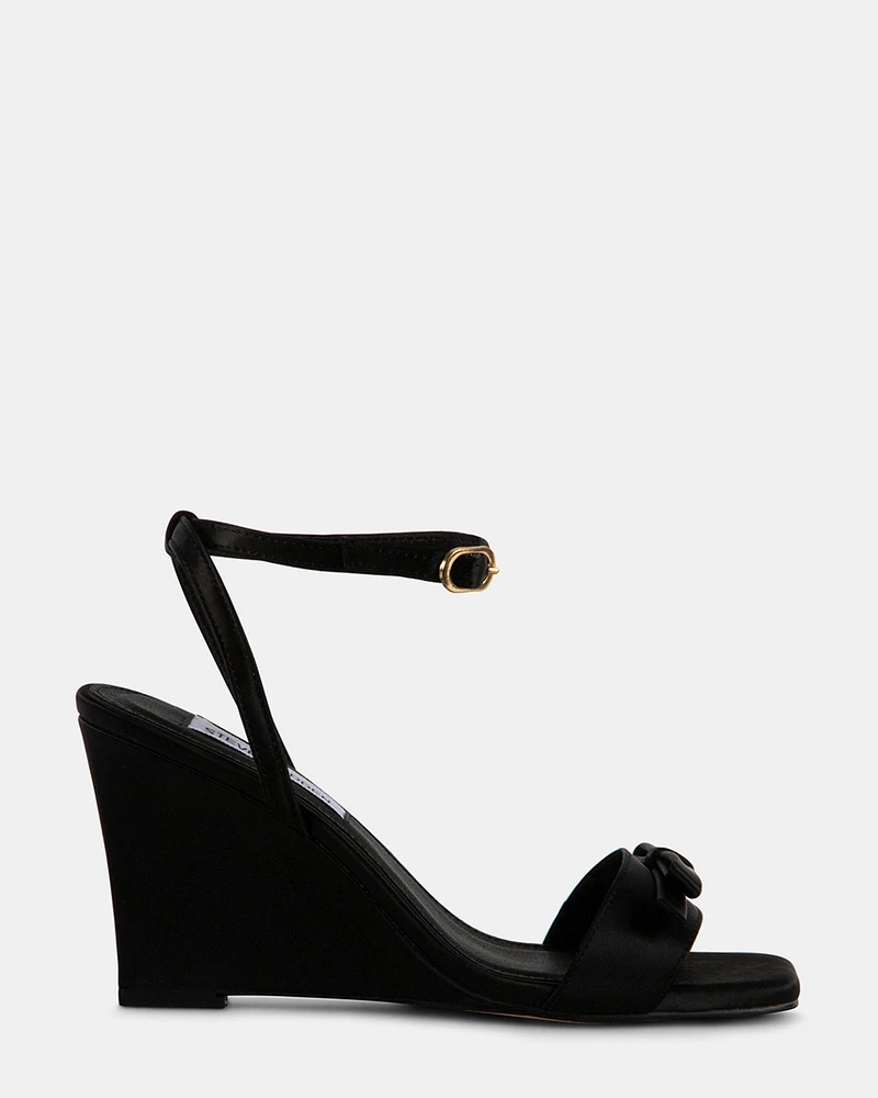 DASHY BLACK SATIN
