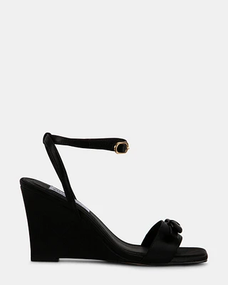 DASHY BLACK SATIN