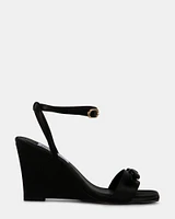 DASHY BLACK SATIN