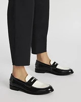 NATAN BLACK-WHITE LEATHER