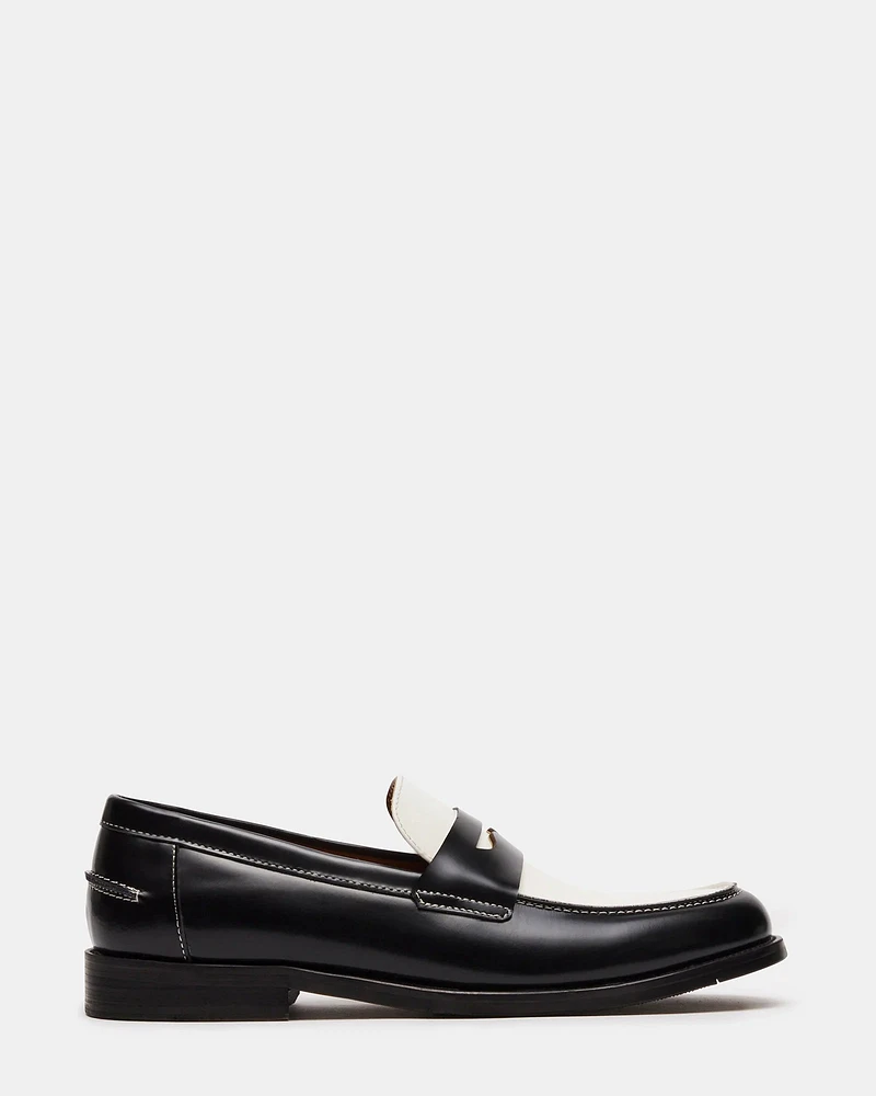 NATAN BLACK-WHITE LEATHER
