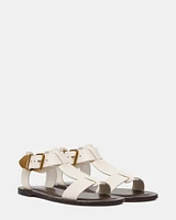 BRAZINN WHITE LEATHER