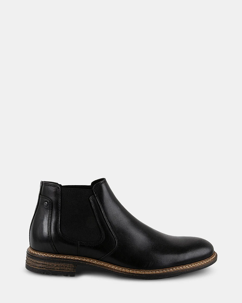 BRITHE BLACK LEATHER