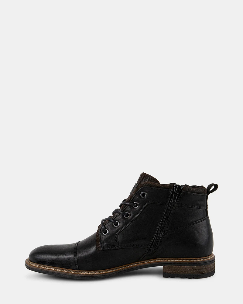 BRONTE BLACK LEATHER