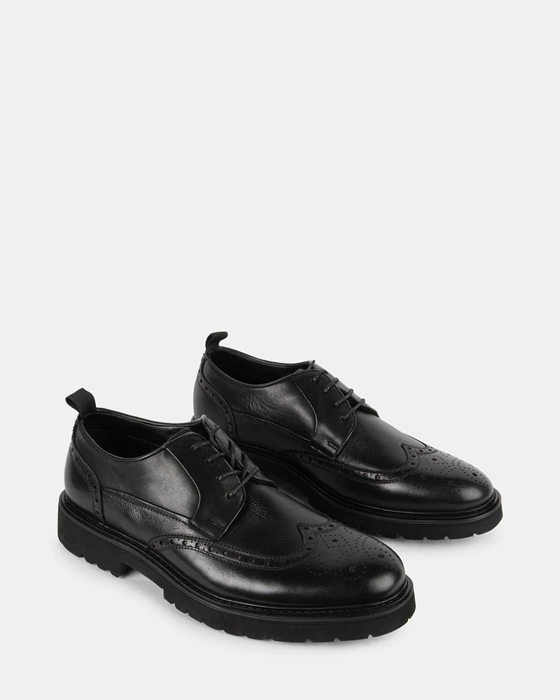 EMMULATE BLACK LEATHER