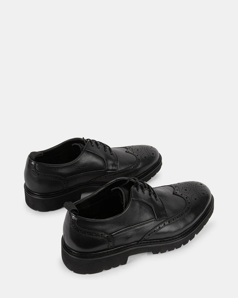 EMMULATE BLACK LEATHER