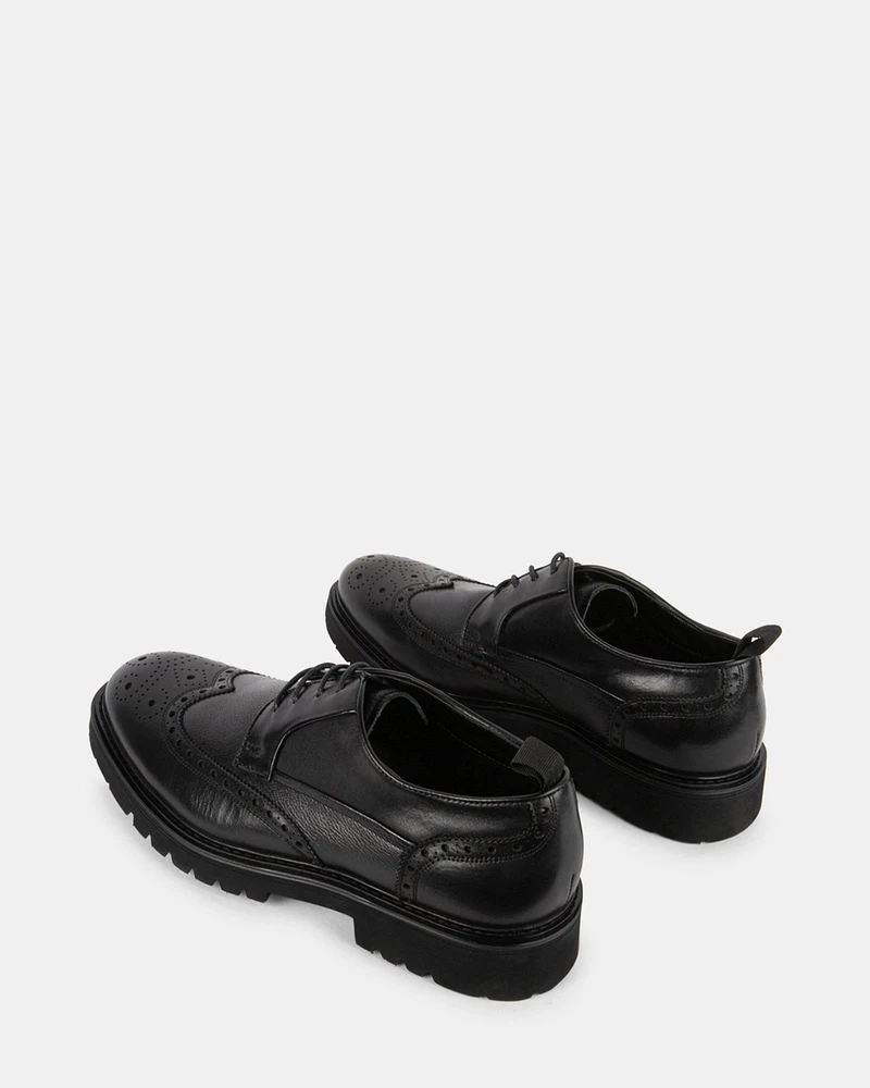 EMMULATE BLACK LEATHER