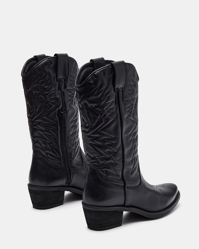 HAYWARD BLACK LEATHER