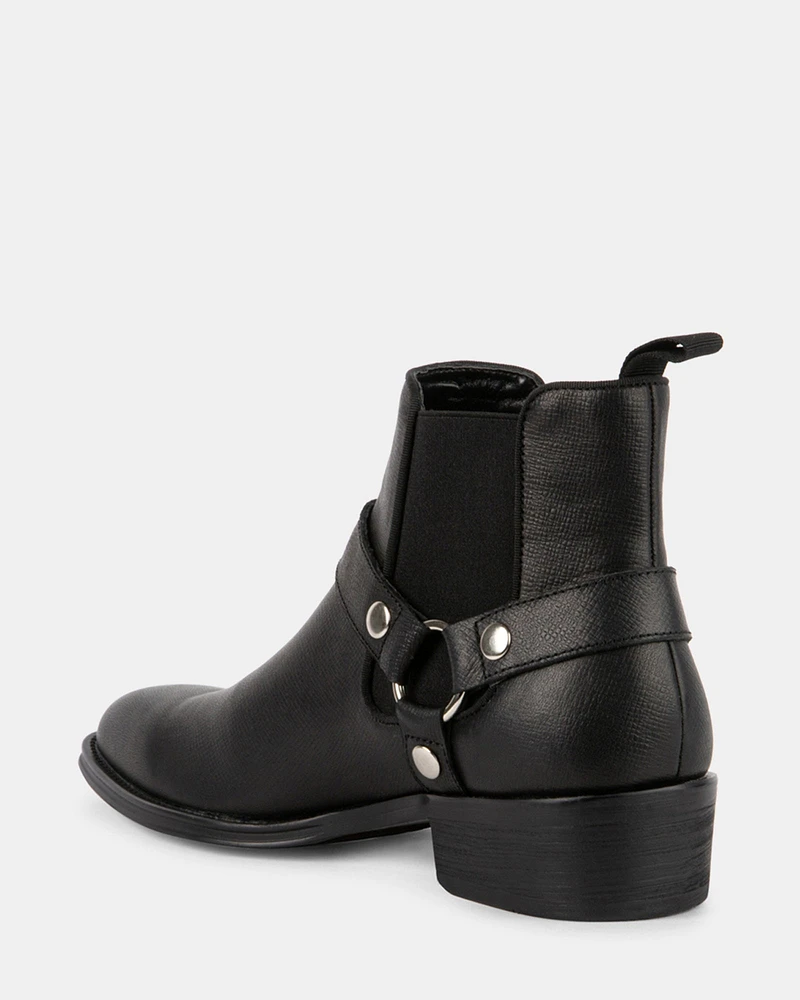 HORTONN BLACK LEATHER