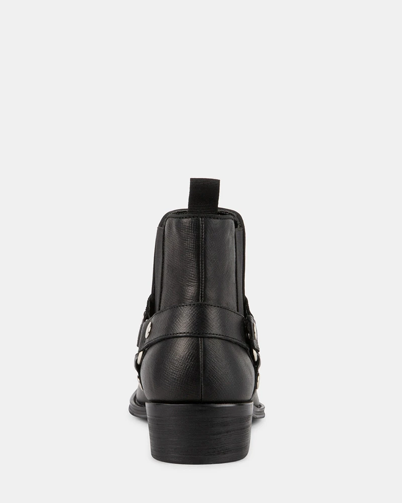 HORTONN BLACK LEATHER
