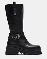 WILLOWW BLACK LEATHER