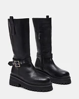 WILLOWW BLACK LEATHER